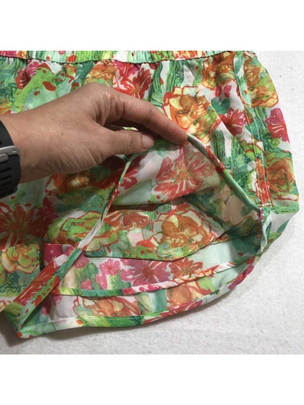 Show Me Your Mumu Shorts Women Size S Elastic Colorful Flower Summer Layer Swing - Picture 8 of 10